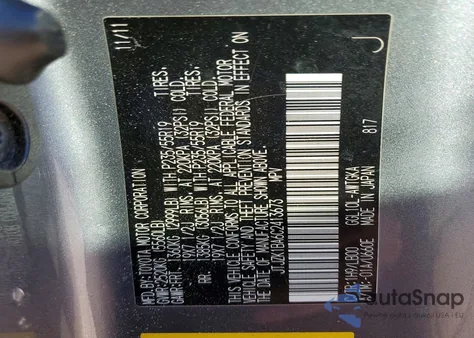 2012 Lexus Rx 350 from USA, damaged, VIN JTJZK1BA6C2413673